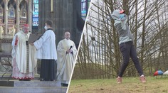 Mše, procházka nebo sport. Velikonoční neděli si lidé užili různě