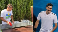 Roger jako Forrest Gump. Legendární tenista válí i v ping pongu