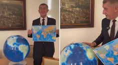Babiš ukázal glóbus za 15 tisíc. Lidé mají jiný mozek než já, přiznal