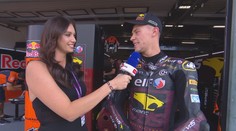 Motorka fungovala skvěle, moc jsem si to užil, zářil po tréninku Salač