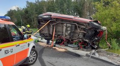 Tragická nehoda na D1: Dva lidé zemřeli, další dva se vážně zranili