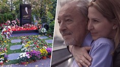 Ivana po koronaviru u Gottova hrobu: Dojemný vzkaz vdovy fanouškům