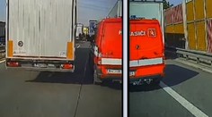 V chaosu na D1 uvízli i hasiči. Řidiči ignorovali záchrannou uličku