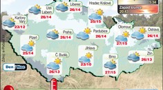 PŘEDPOVĚĎ POČASÍ: Po ránu mlhy, K večeru dešťové přeháňky