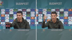Naštvaný Ronaldo zahodil lahve s colou. Pijte vodu, radil