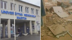 Drama v nemocnici. V pokoji, kde spaly matky s miminky, se zřítila omítka