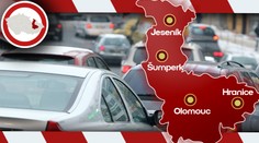 V Olomouckém kraji sněží a tvoří se jazyky