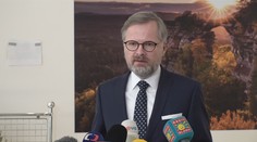 Petr Fiala a jeho vystoupení před odletem na summit v Bruselu