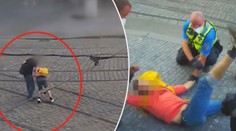 Muž v Praze se válel uprostřed křižovatky, byl namol opilý a agresivní