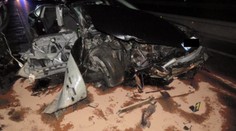 Řidiči na D1 vletěli na staveniště, jeden člověk zemřel, 3 se zranili