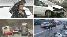 Sníh na silnicích způsobil chaos. Teď hrozí náledí! VAROVÁNÍ