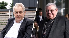 Exprezident Zeman a Dominik Duka jsou v nemocnici. Kardinálův stav je vážný