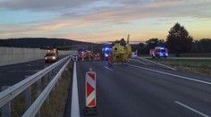 Nehoda blokovala dálnici D46. Stály oba směry