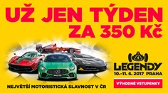 LEGENDY - Už jen týden vstupenky za 350 Kč