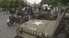 V Praze si lidé připomínali konec druhé světové války. Oběti uctili minutou ticha