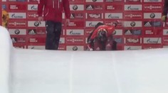 DĚSIVÉ! Jela po hlavě ledovým korytem, sestřelila koště
