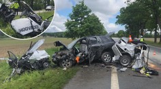 Na kapotě nápis "hoovado": Mladík po čelní srážce rozpůlil BMW. Nepřežil