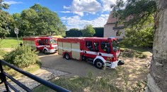 Pád z hradeb Vyšehradu! Vážně zraněného muže vyprošťovali hasiči