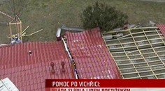 Stát přistoupil ke konkrétní pomoci lidem postiženým vichřicí