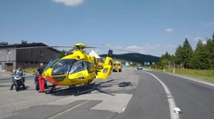 V Krušných horách se vážně zranila cyklistka! Vrtulník přiletěl z Německa