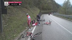 Ošklivý pád na Giru! Ze závodu odstoupil vítěz etapy i Francouz Edet