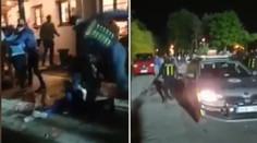 VIDEO: Útok na policisty v Uherském Hradišti! Létaly pěsti i kopance