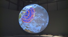 Na obřím modelu Země v Třebíči jsou vidět zemětřesení i tsunami