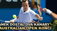 Štěpánek dostal dva kanáry a na Australian Open končí