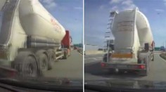 Šílené manévry řidiče kamionu. Na D1 se mstil jinému šoférovi