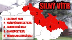 Na sever Česka udeří větrná smršť