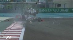 VIDEO: Šílený karambol v F1! Rosberg přeletěl Karthikeyana