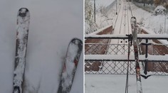 Sněhová nadílka v Praze vylákala lyžaře na Petřín, je krásně sjízdný
