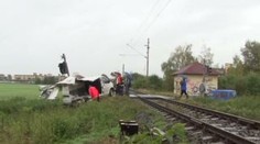 V Olomouci se srazila dodávka s vlakem, zranila se spolujezdkyně