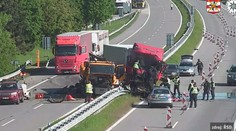 Přibývá nehod u zúžení, odnášejí to silničáři. Policie rozjela velké kontroly