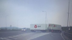 Šílenost kamioňáka u Ostravy. Na dálnici předvedl drsnou otočku přes protisměr
