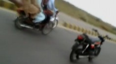 Duch na motorce?