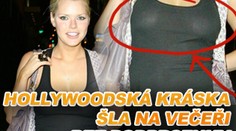 Hollywoodská kráska šla na večeři bez podprsenky
