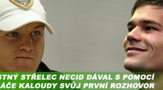 Jak šťastný Necid dával s pomocí spoluhráče první rozhovor