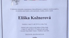 Tajemství Eliščina parte: Proč není jako ostatní smuteční oznámení?