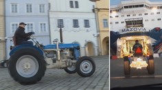 Česko má netradiční rekord, muž sjezdil v traktoru téměř celou Evropu