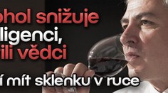 Alkohol snižuje inteligenci, zjistili vědci. Stačí mít sklenku v ruce