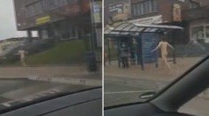 Po ulicích v Mostě běhal naháč. Video pobavilo lidi na internetu