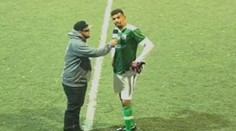 Trapas v pozápasovém rozhovoru. Brankář si spletl jméno svojí přítelkyně