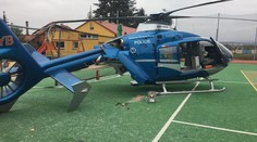 U Dobříše havaroval vrtulník záchranářů, nepodařilo se přistání