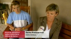 Michal (15) byl obviněn z šikany! Policisté ho vyvedli ze třídy v poutech