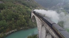 Parní lokomotiva se opět prohání slovinskými Alpami
