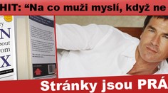 KNIŽNÍ HIT: "Na co muži myslí, když ne na sex". Stránky jsou PRÁZDNÉ