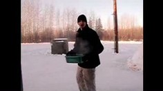 Největší mráz -25 °C. Jak rychle mrzne voda? VIDEO + MAPA MRAZŮ