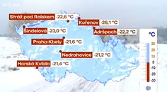 Rekordní mráz v Česku! Na Jizerce -31,4 stupňů