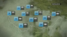 Začátek týdne bude zatažený. V pondělí si nezapomeňte deštník